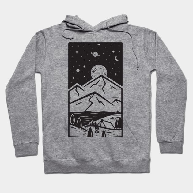 Under shade of the sky Hoodie by MonolineStore